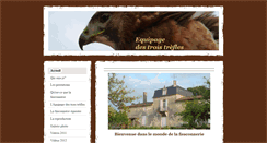 Desktop Screenshot of fauconnerie-troistrefles.com